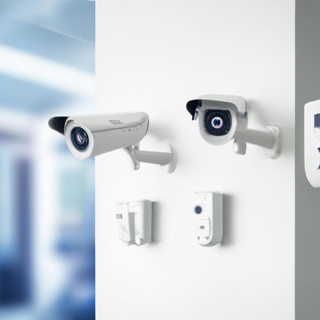 Varnostni sistem s Hikvision kamerami in brezžičnim alarmom v bivalnem okolju.